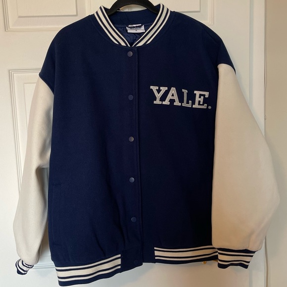 Jackets & Coats Nwt Yale Embroidered Varsity Bomber Jacket Poshmark